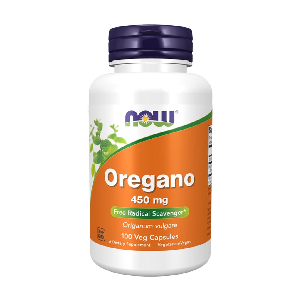 Орегано NOW Foods Oregano 450 мг, 100 капсул